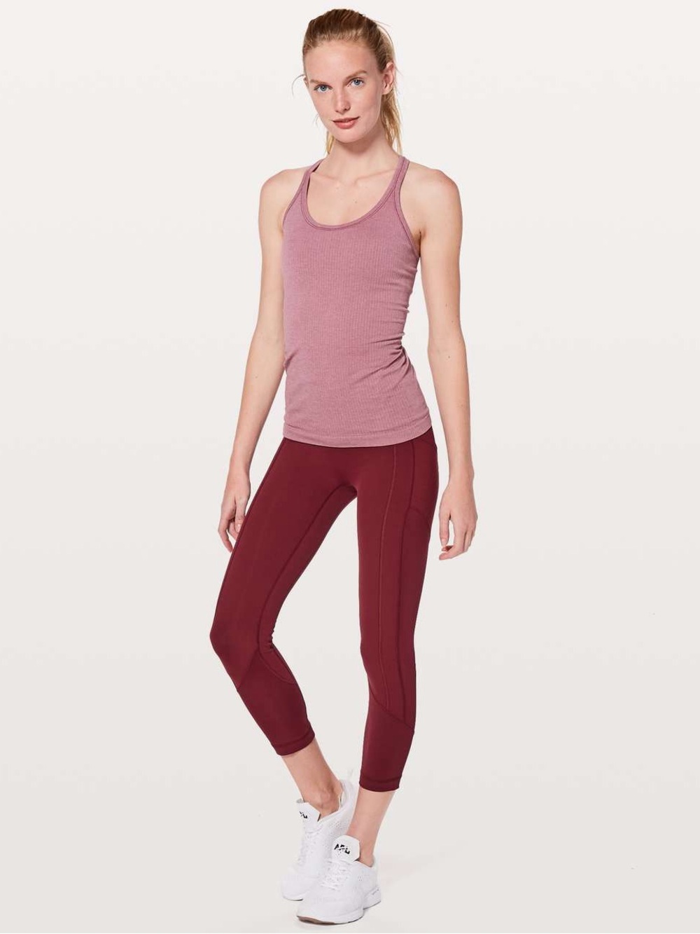 Lululemon Ebb To Street Tank – Moss Rose – 6